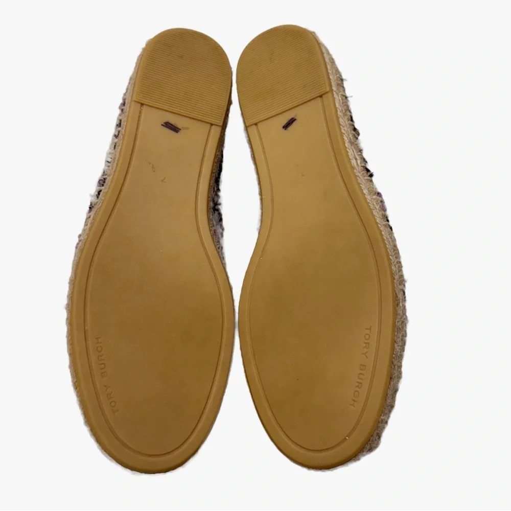 Tory Burch | Everly Tweed Espadrille -Purple Multicolor Tweed - Picture 9 of 12